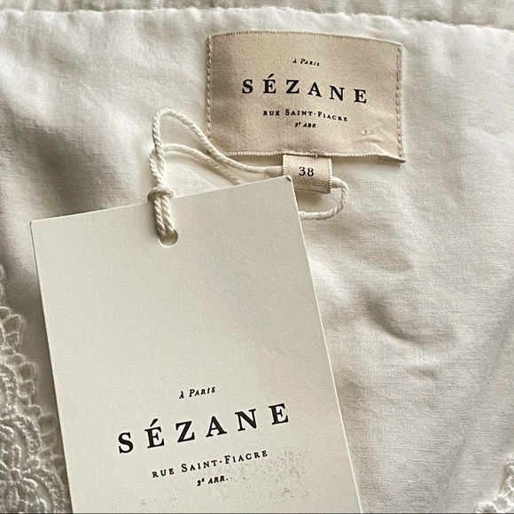 Sezane Isidore Dress in White - Picture 12 of 13